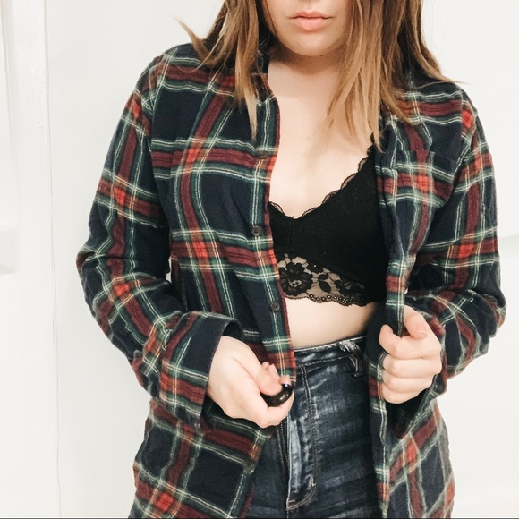 Tops - Maroon, Navy & Dark Green Flannel